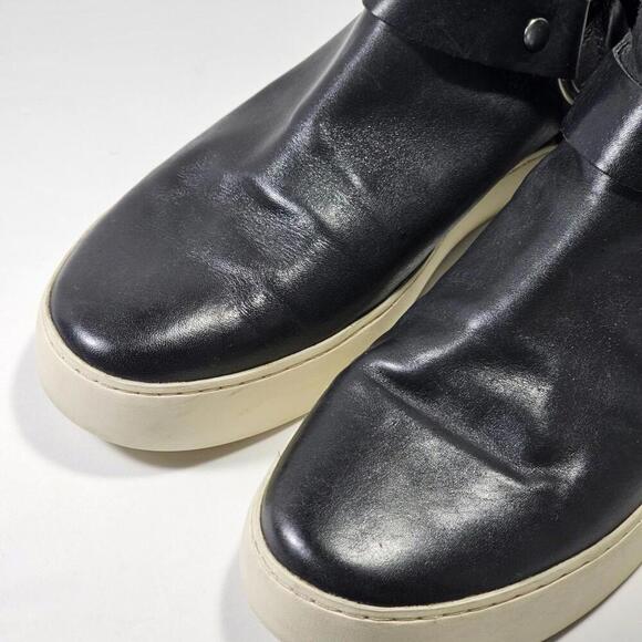 Frye Lena Harness Bootie Black Leather Back Zip Women's Size US 9 M - Picture 3 of 12